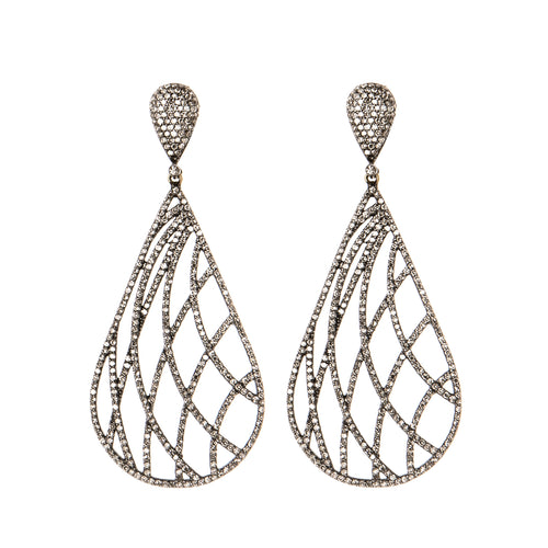 Neoteric Weave Diamond Earrings