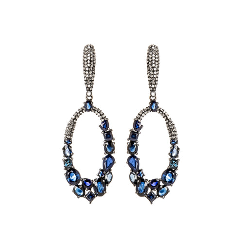 Sapphire & Diamond Midnight Hour Earrings