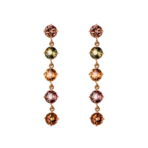 Turquoise Tonic & Rose Gold Earrings II