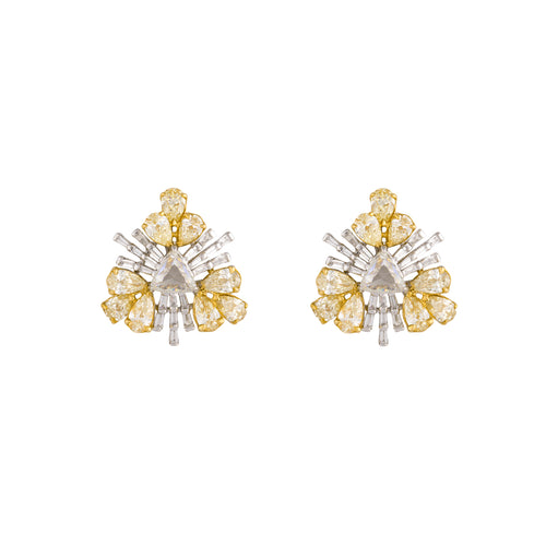 Yellow & White Diamond Joie de Vivre Earrings