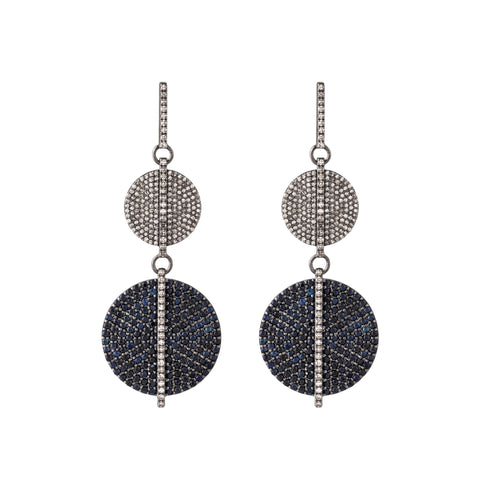 Sapphire & Diamond Ethereal  Wish Earrings