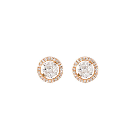 White Gold & Baguette Horizon Earrings