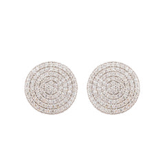 White Gold & Diamond Morning Glow Earrings