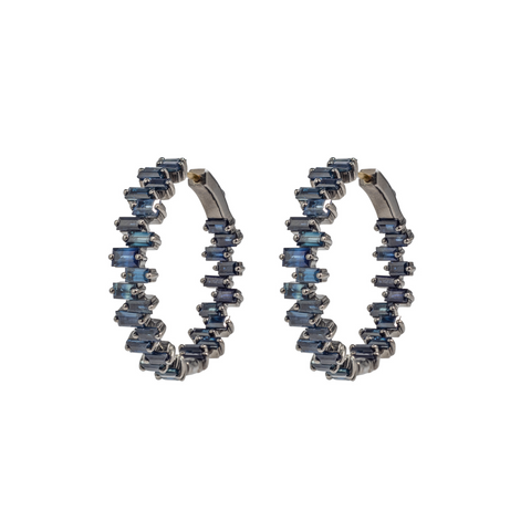 Turquoise & Diamond Alda Waves Earrings