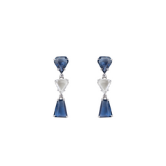 Ocean & Ice Sapphire & Diamond Earrings