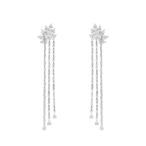 Sapphire & Diamond Ethereal  Wish Earrings