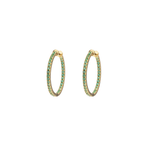 Feminine Desire Emerald Earrings