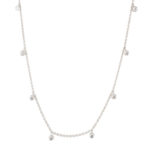 Diamond Rhea White Gold Necklace