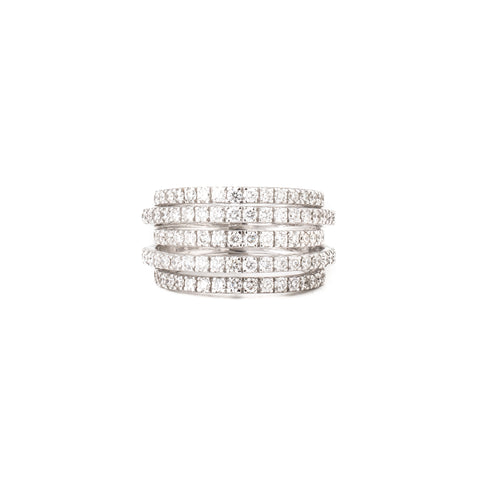 Tourmaline & Diamond Prismatic Ring II