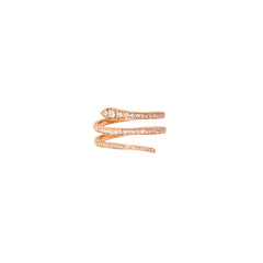 Hint of Mystery Serpent Rose Gold Ring
