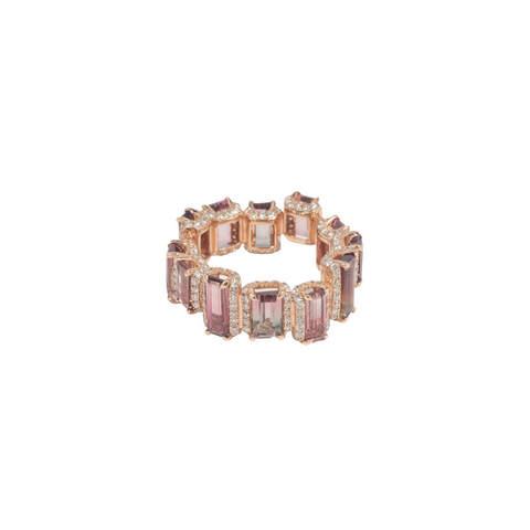 Multicolored Sapphire & Diamond Empress's Journey Ring