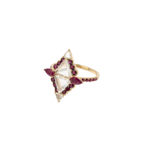 Trifecta Force Diamond Ring
