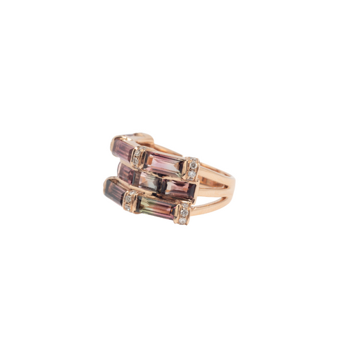 Creative Vine Tourmaline & Rose Gold Ring