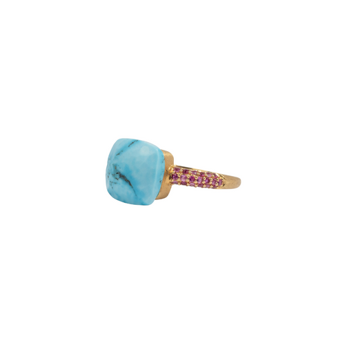 New Beginnings Turquoise & Ruby RIng